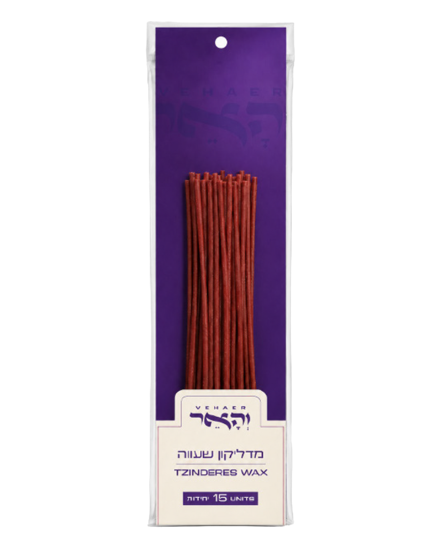 מדליקון שעווה אדום